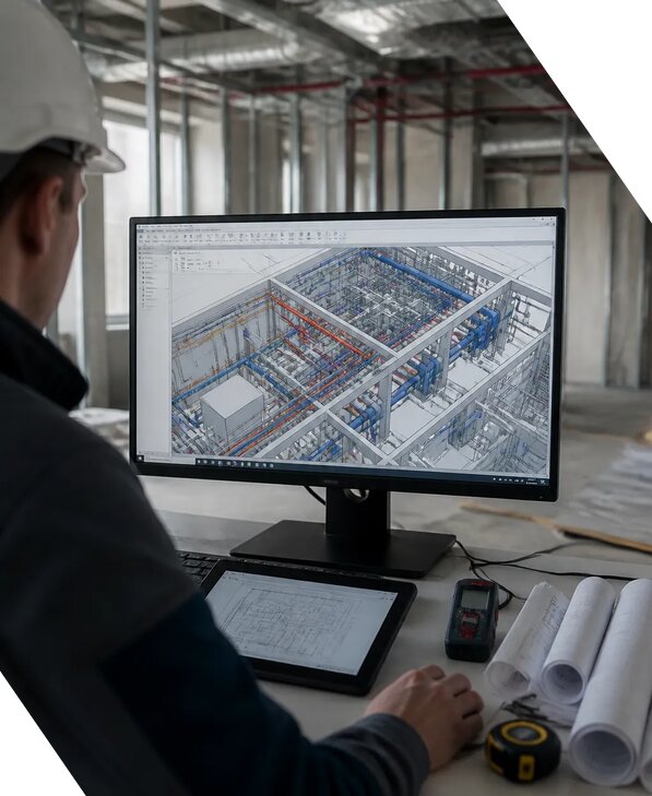 Создание BIM модели инженерных сетей для объектов в Копейске